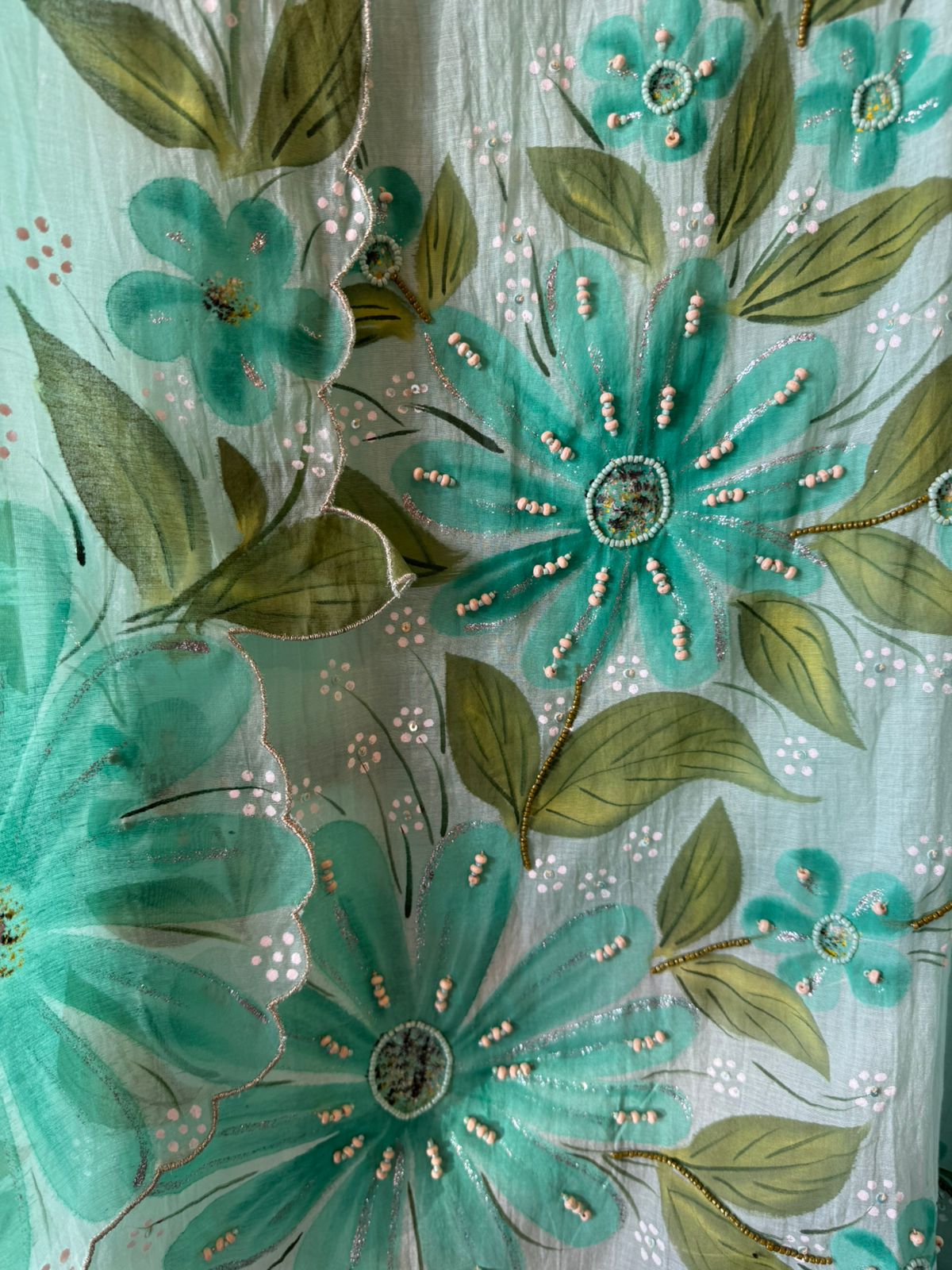 Lightweight Mul chanderi Unstitched suit