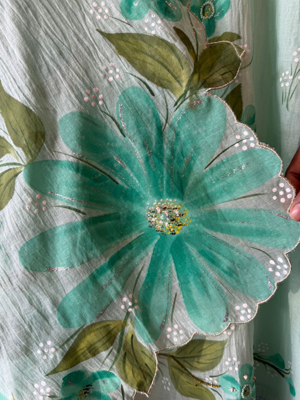 Lightweight Mul chanderi Unstitched suit