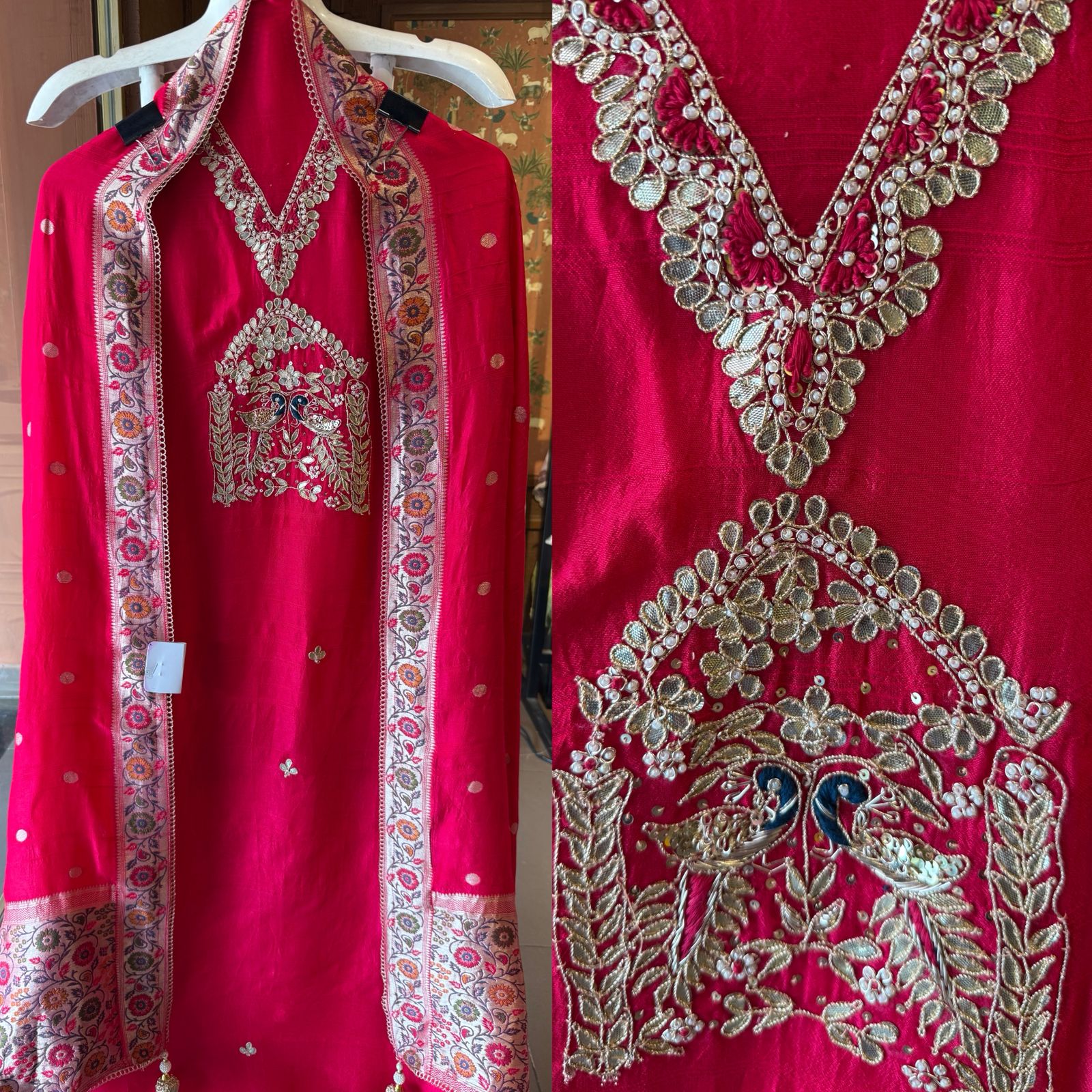 Royal Silk Embroidered Suit
