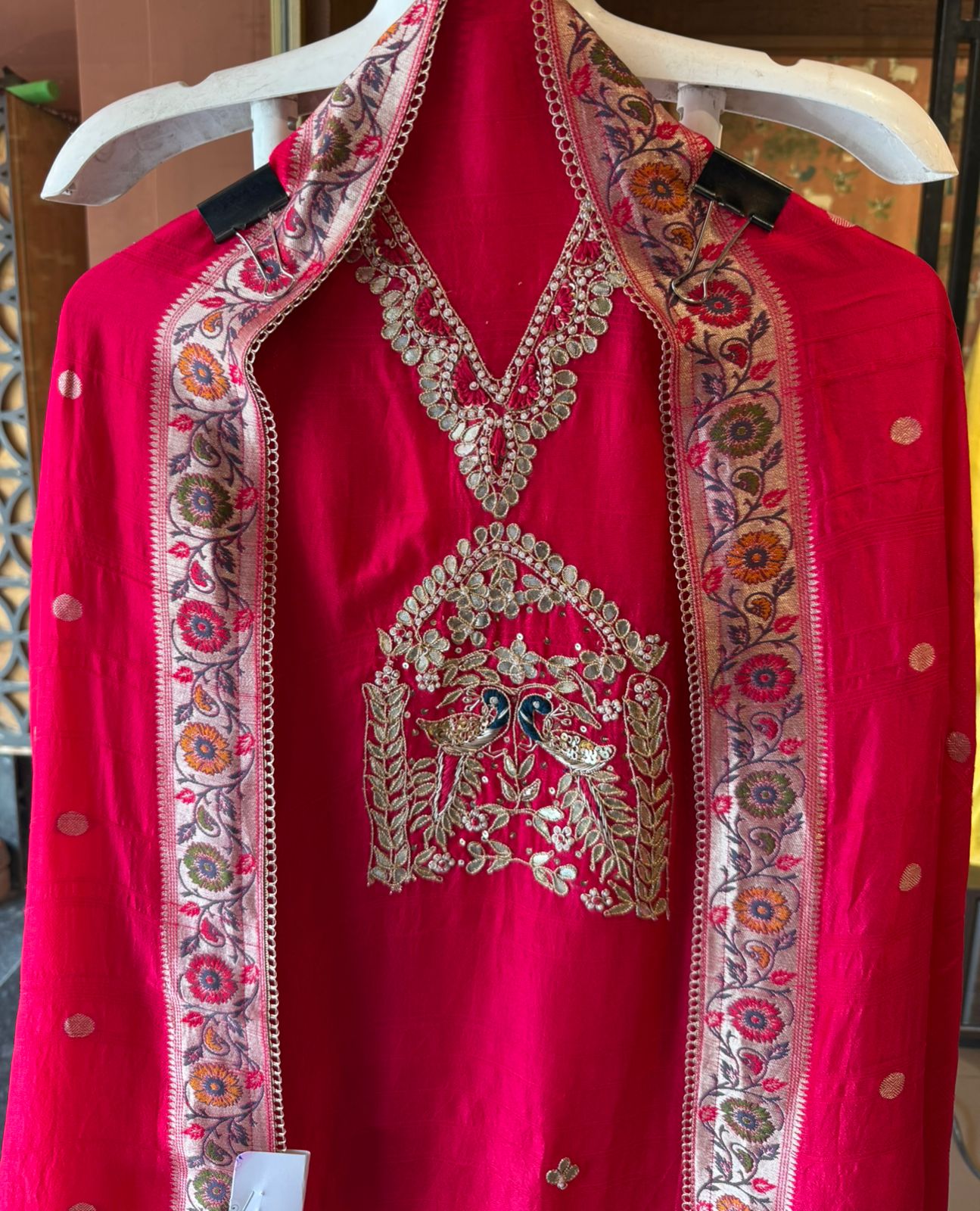 Royal Silk Embroidered Suit