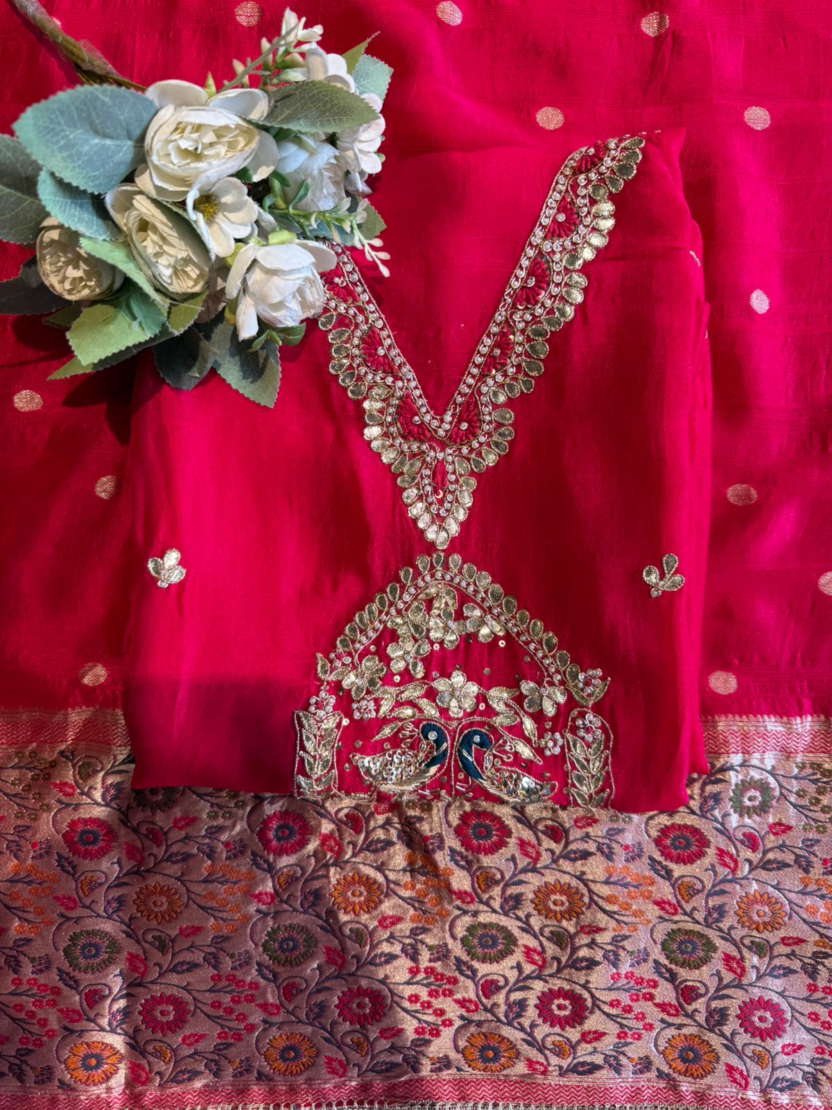 Royal Silk Embroidered Suit