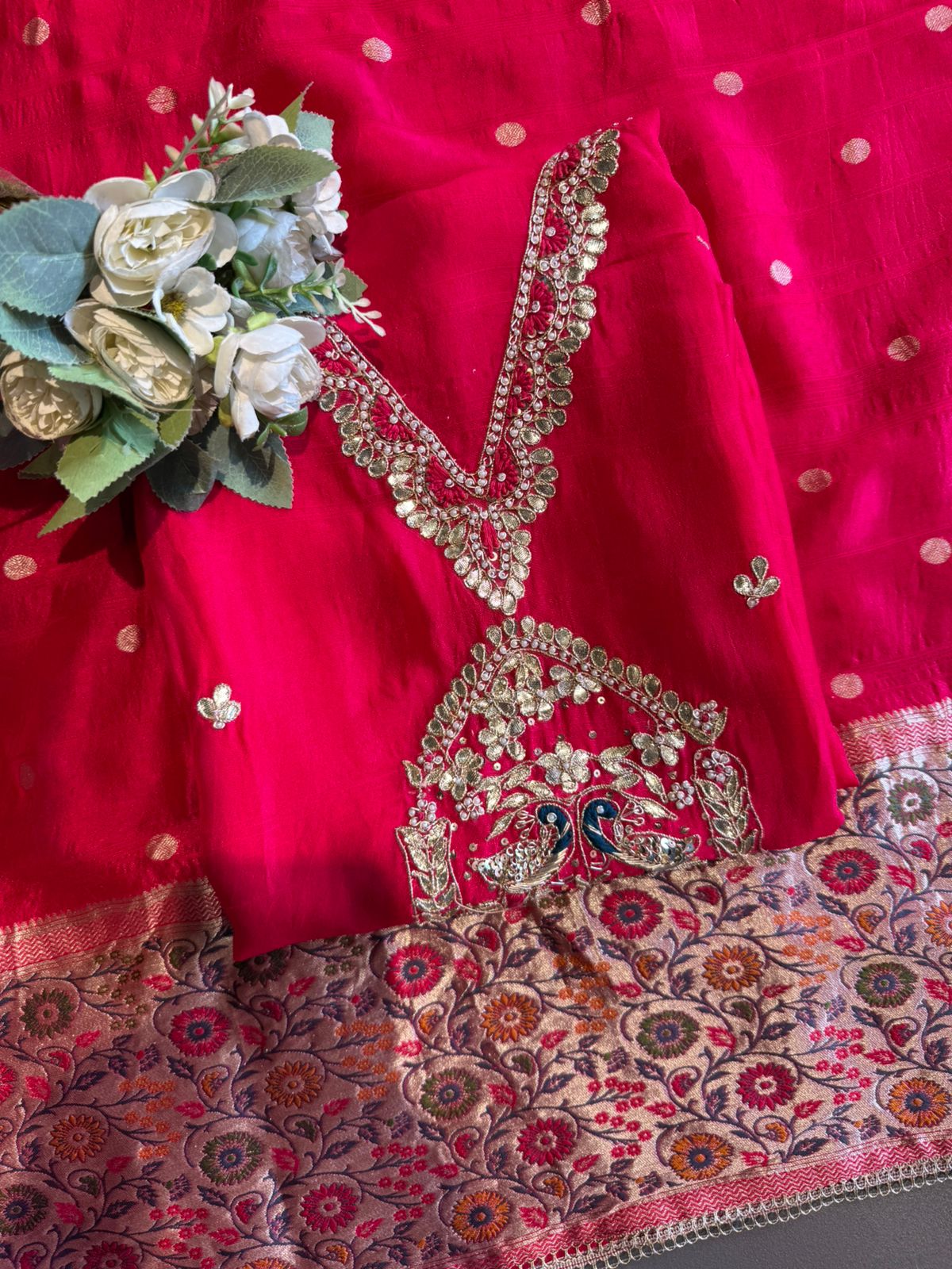 Royal Silk Embroidered Suit
