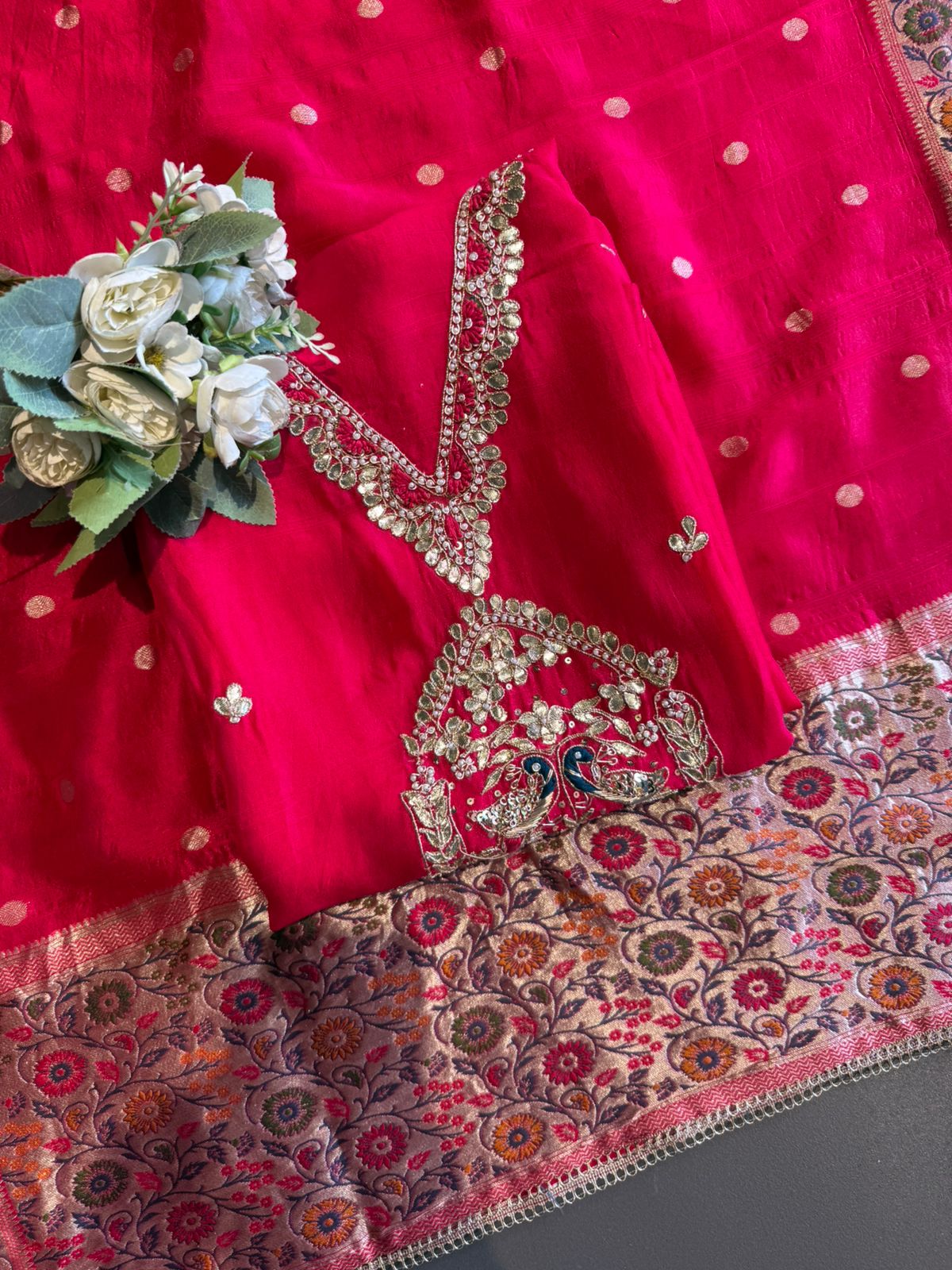 Royal Silk Embroidered Suit