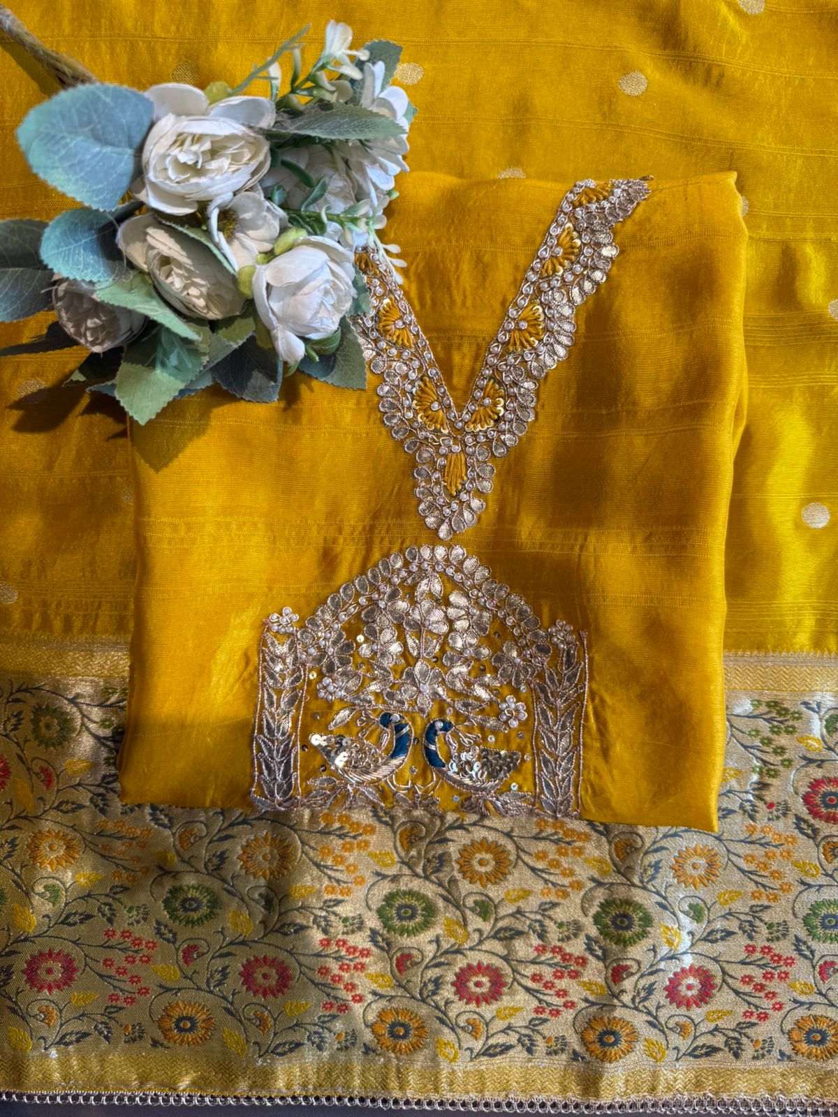 Royal Silk Embroidered Suit