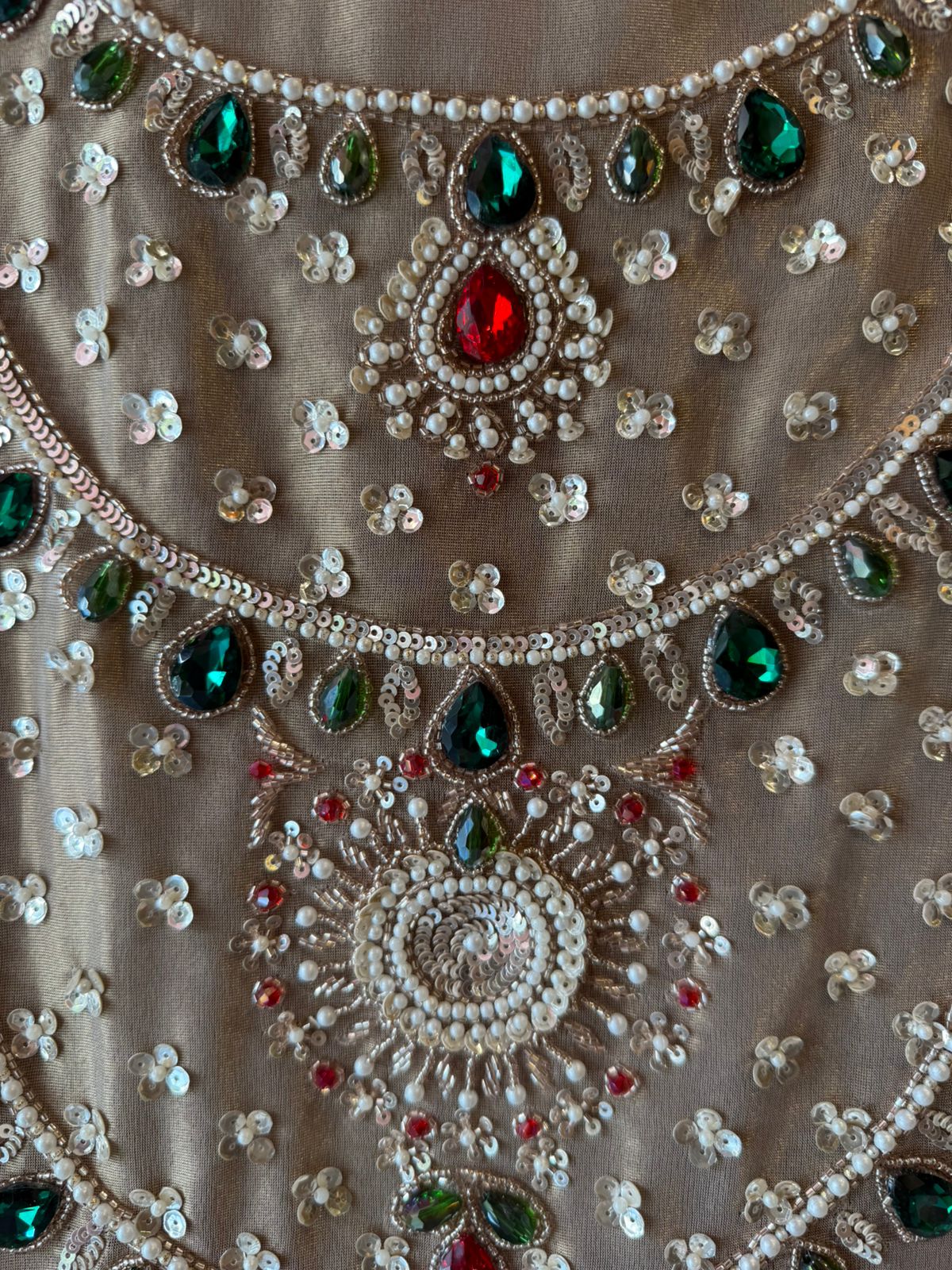 Pearl & Jewel Embellished Luxury Suit