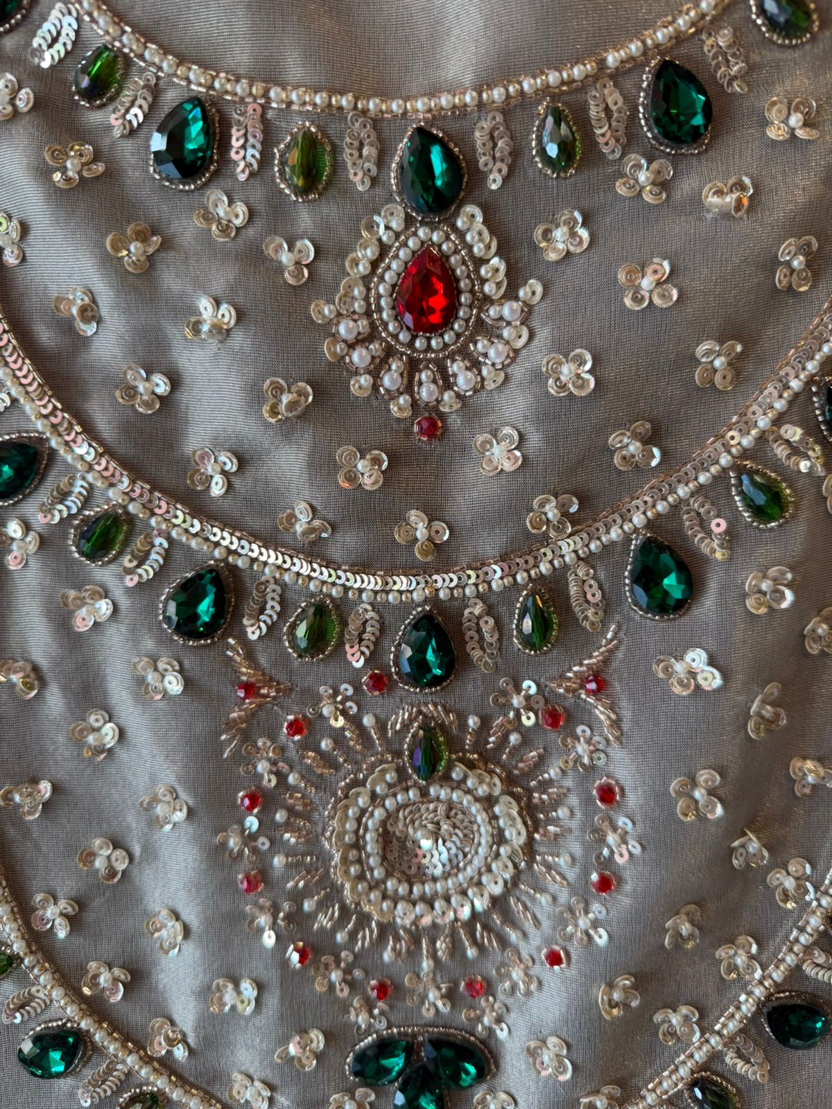 Pearl & Jewel Embellished Luxury Suit