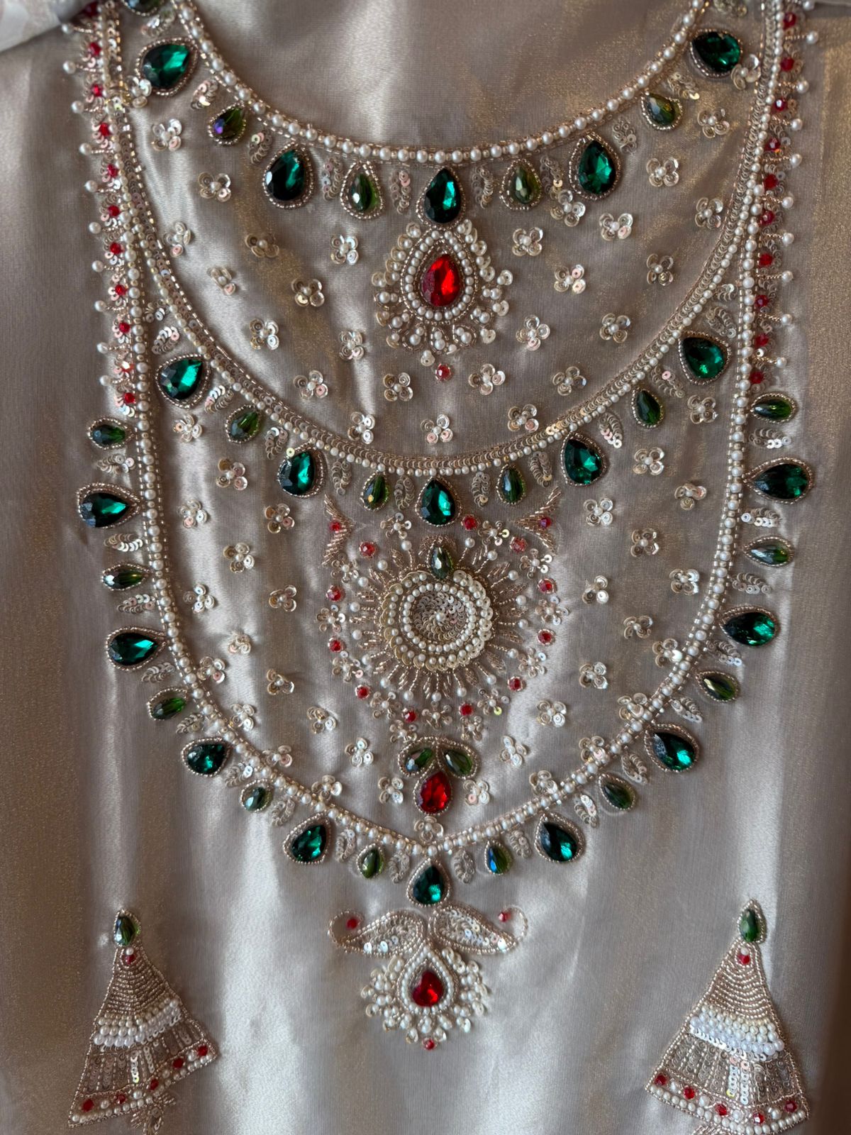 Pearl & Jewel Embellished Luxury Suit