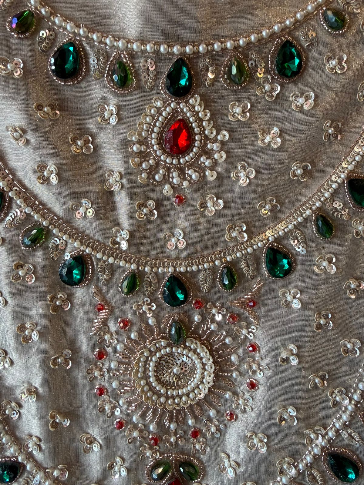 Pearl & Jewel Embellished Luxury Suit