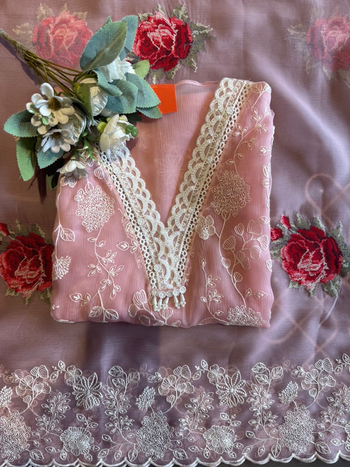 Beautiful Pakistani designer Embroidered Suit