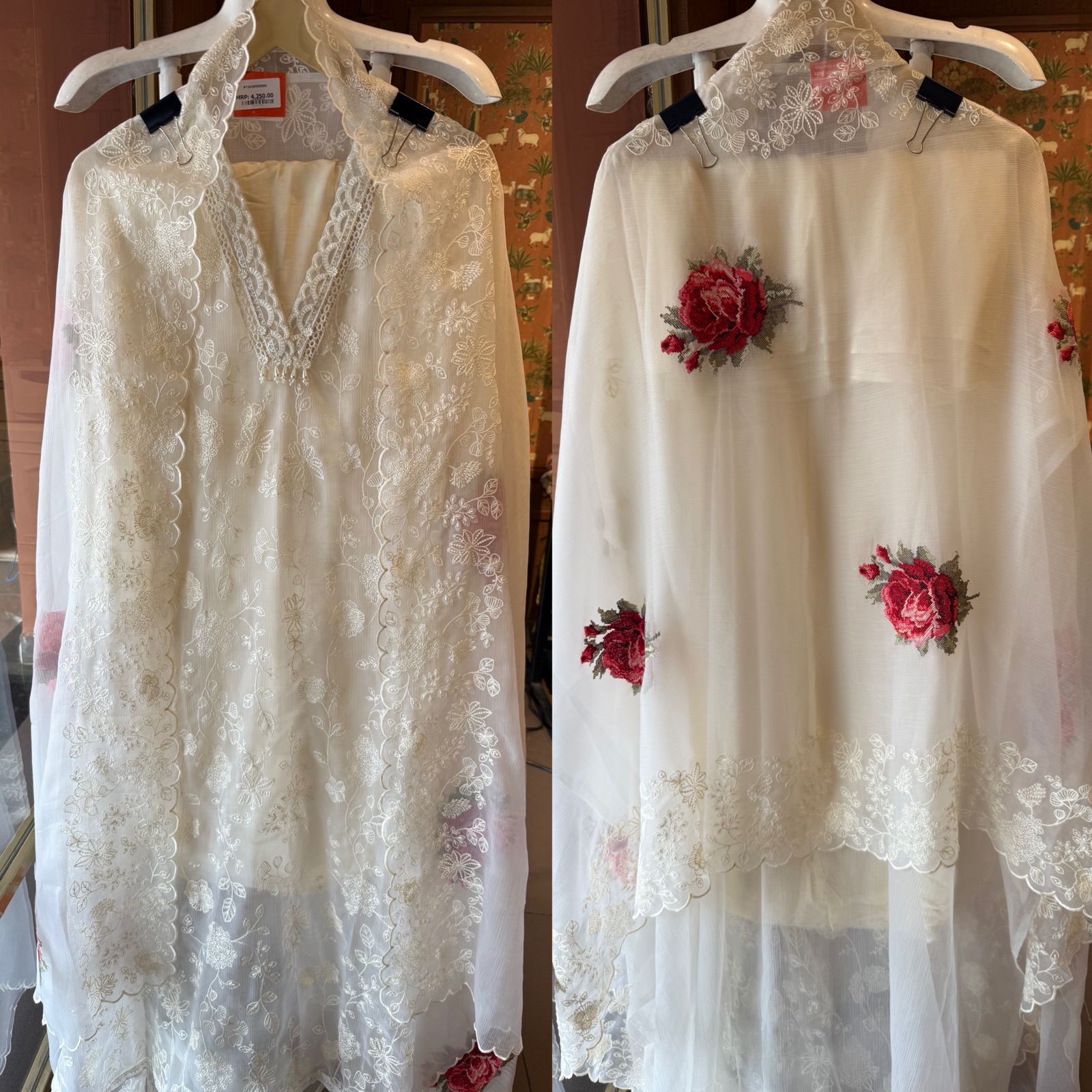 Beautiful Pakistani designer Embroidered Suit