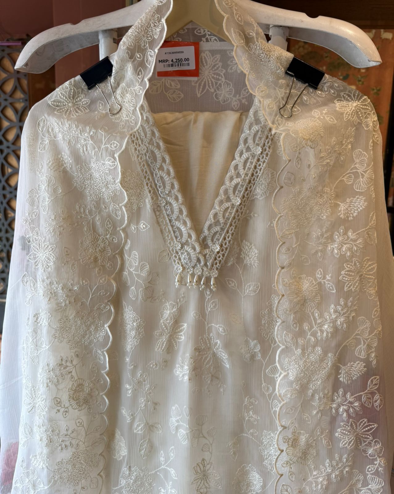 Beautiful Pakistani designer Embroidered Suit