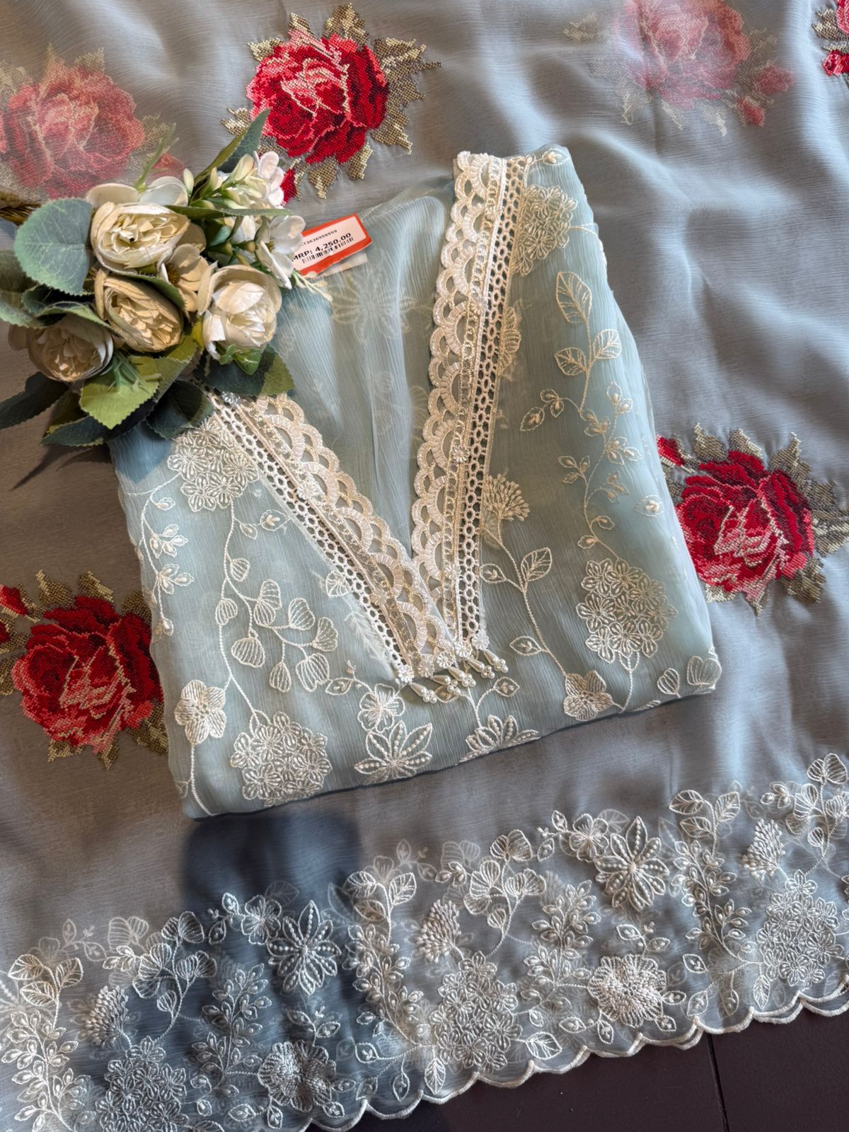 Beautiful Pakistani designer Embroidered Suit