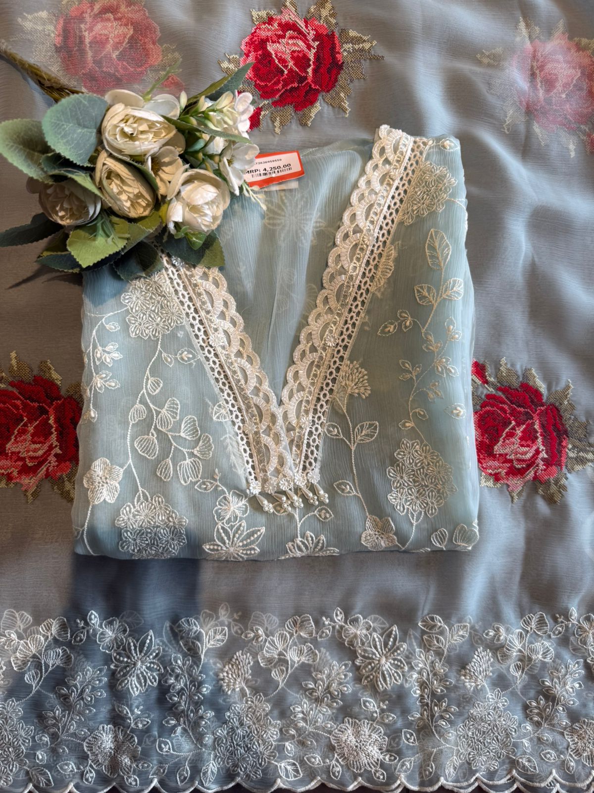 Beautiful Pakistani designer Embroidered Suit