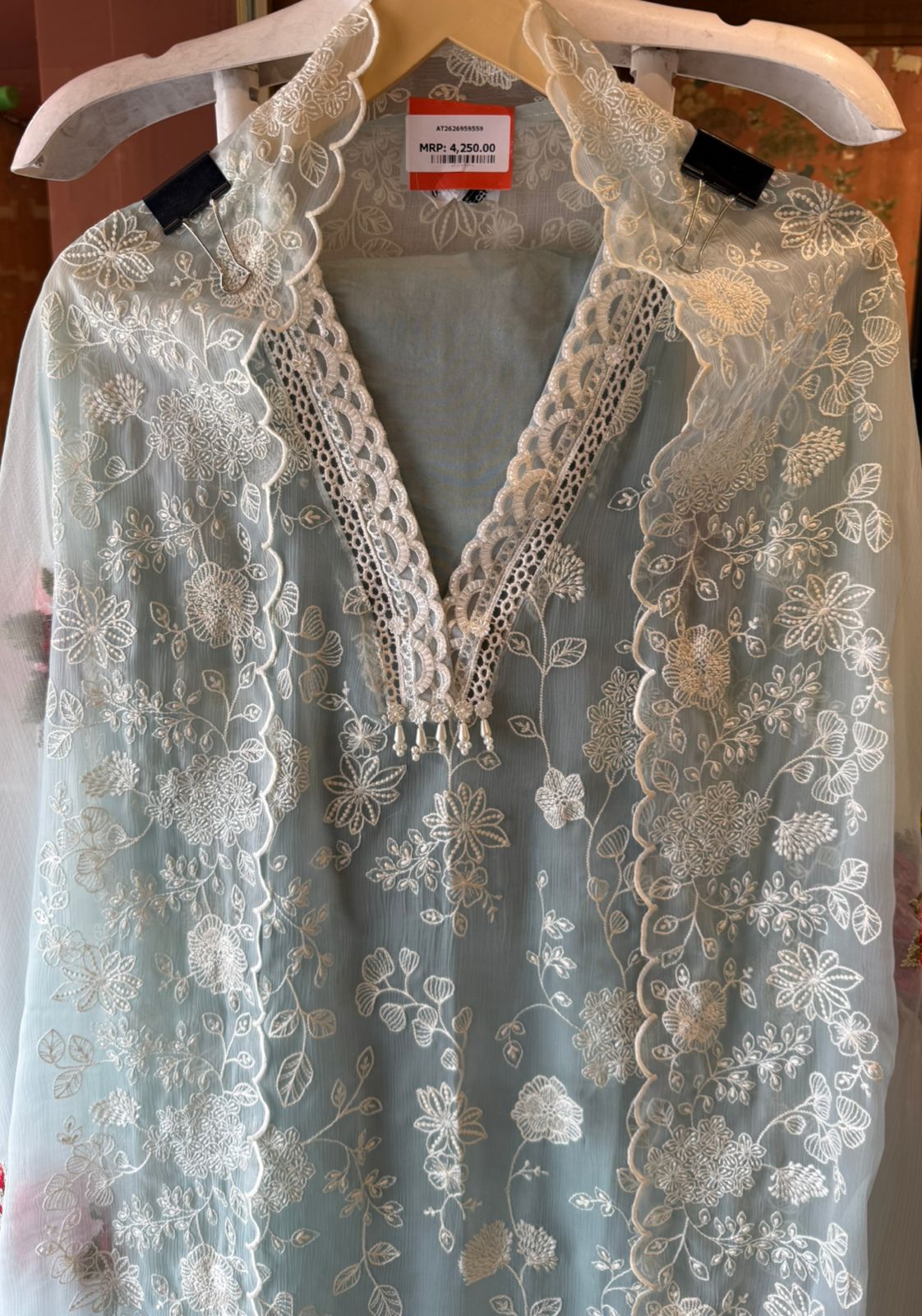 Beautiful Pakistani designer Embroidered Suit