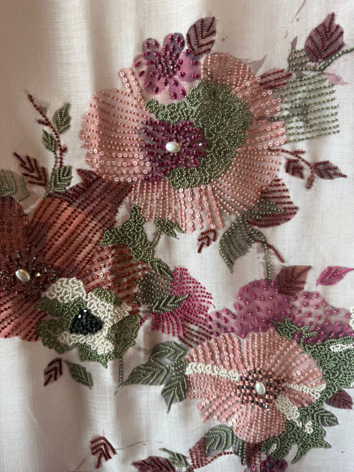 Blush Garden Floral Embroidered Suit Set