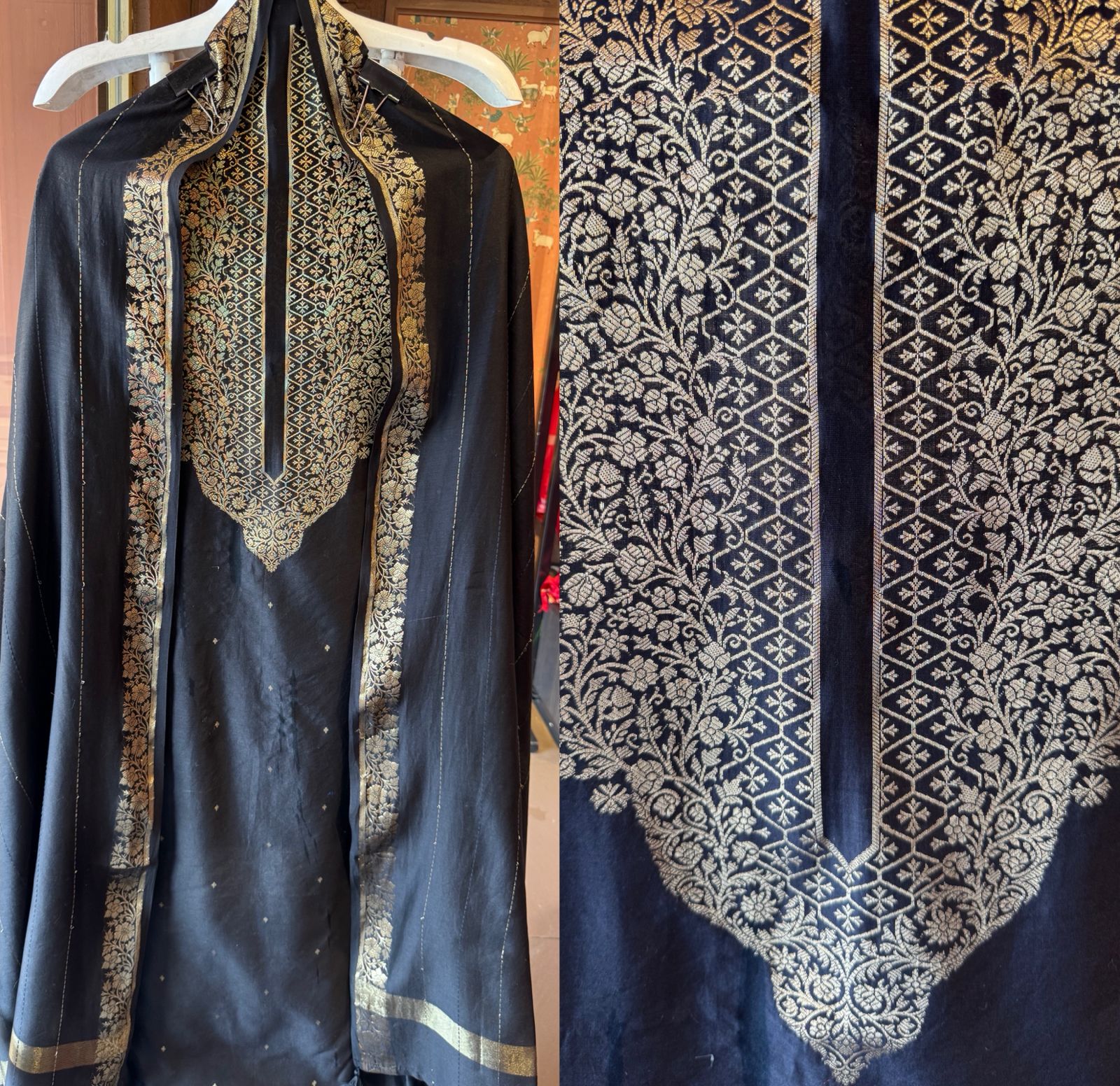 PURE CHANDERI SILK SUIT SET