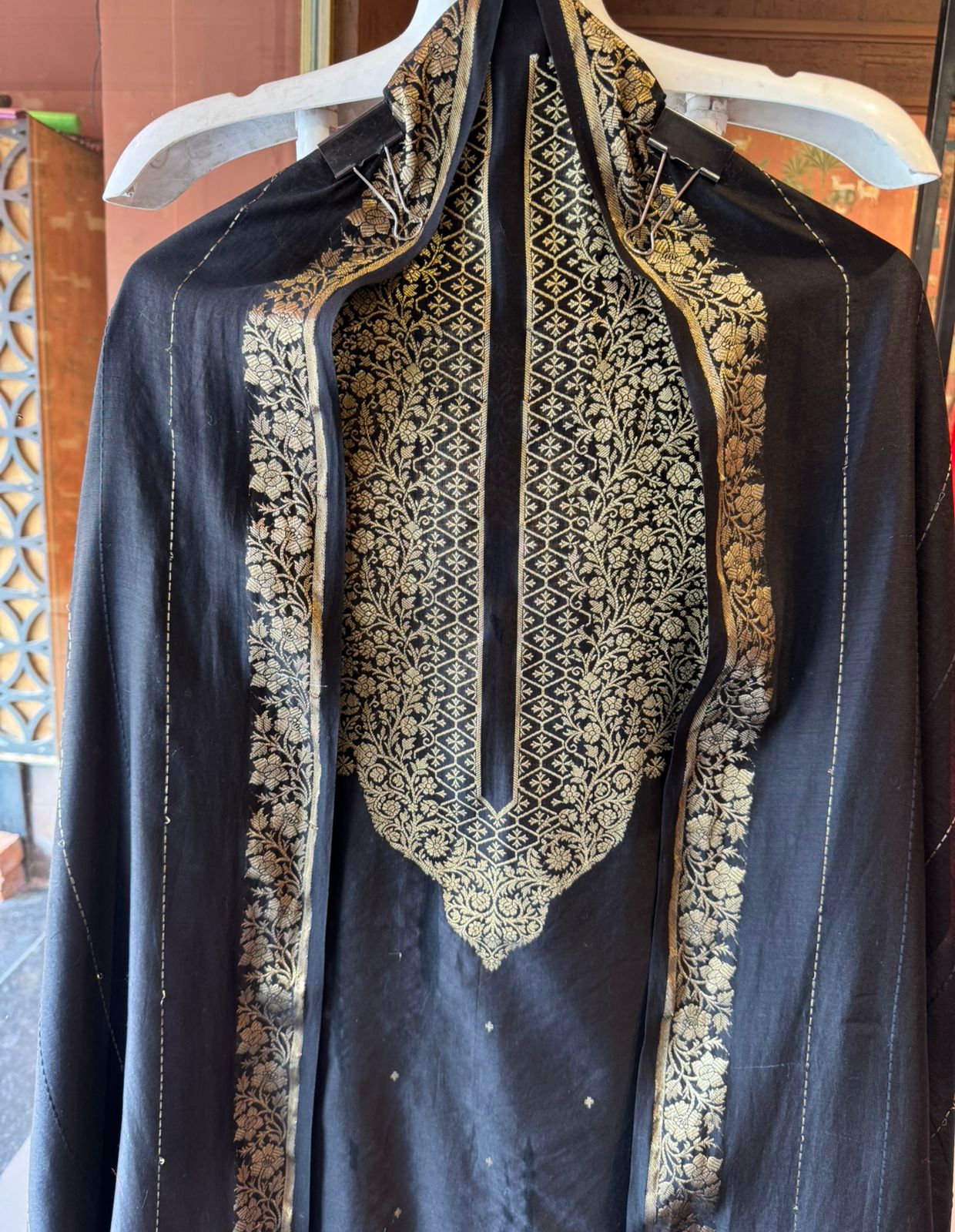 PURE CHANDERI SILK SUIT SET