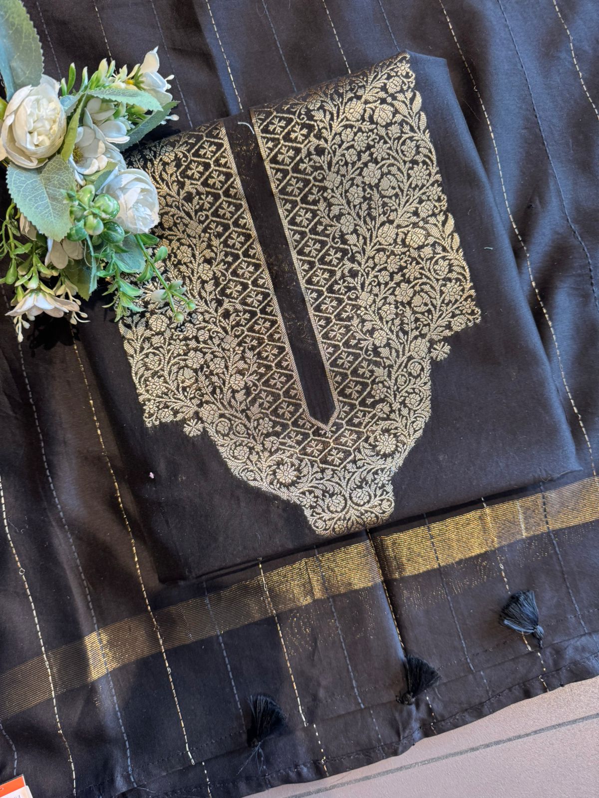 PURE CHANDERI SILK SUIT SET