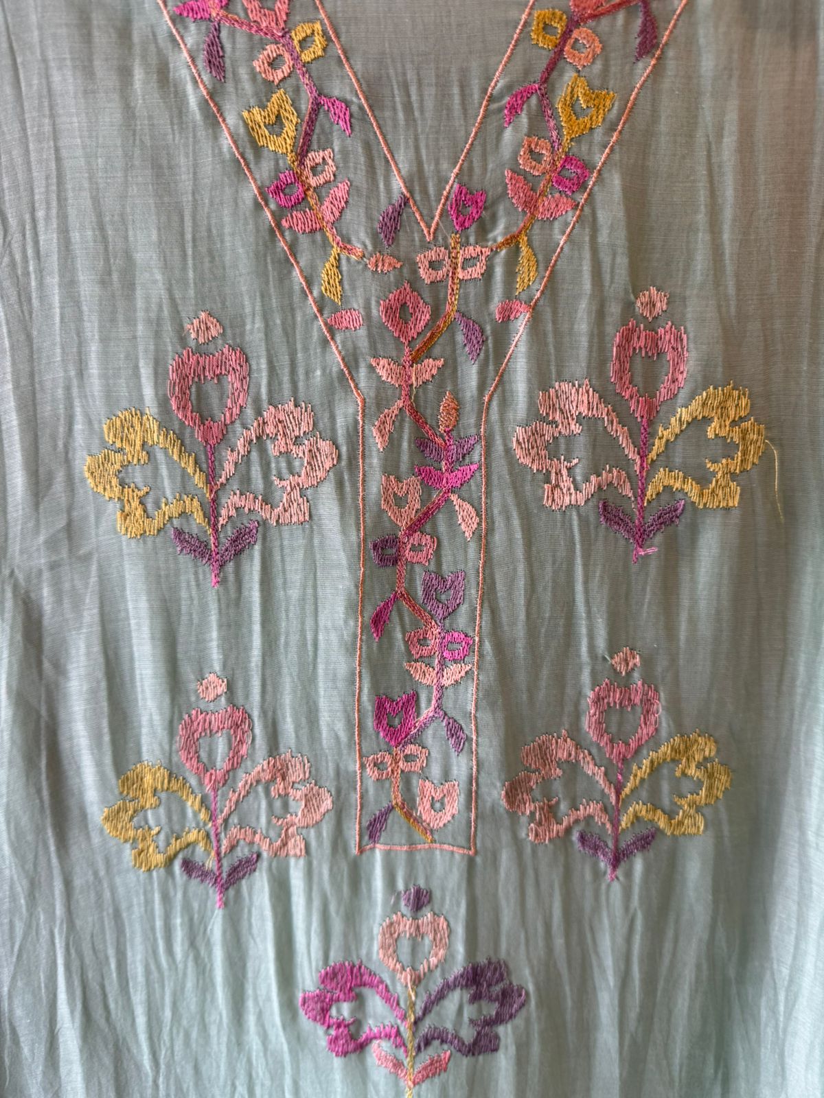 Pastel Mul cotton Unstitched Suit Set