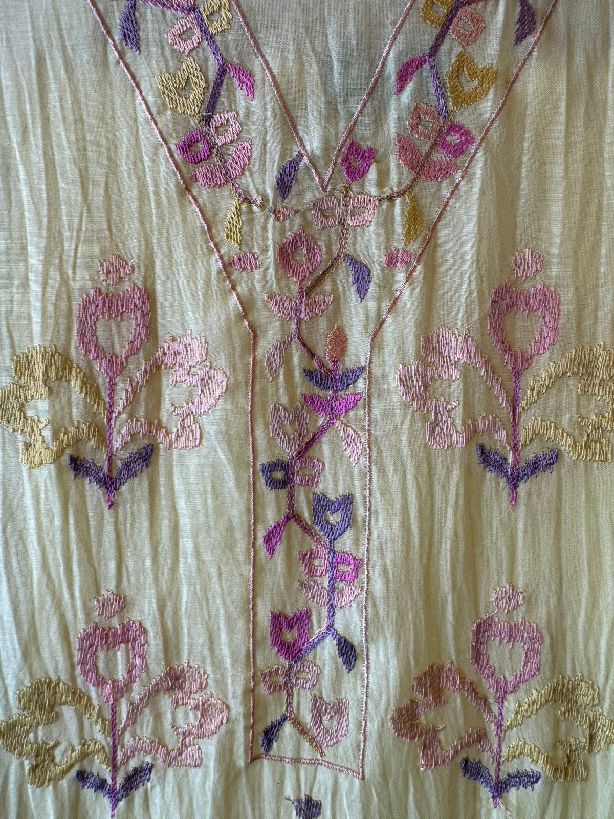 Pastel Mul cotton Unstitched Suit Set