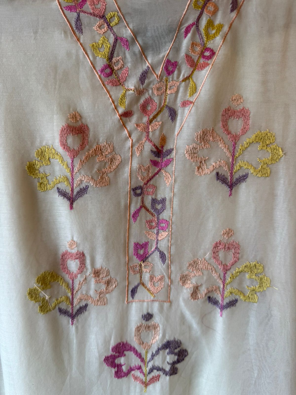 Pastel Mul cotton Unstitched Suit Set