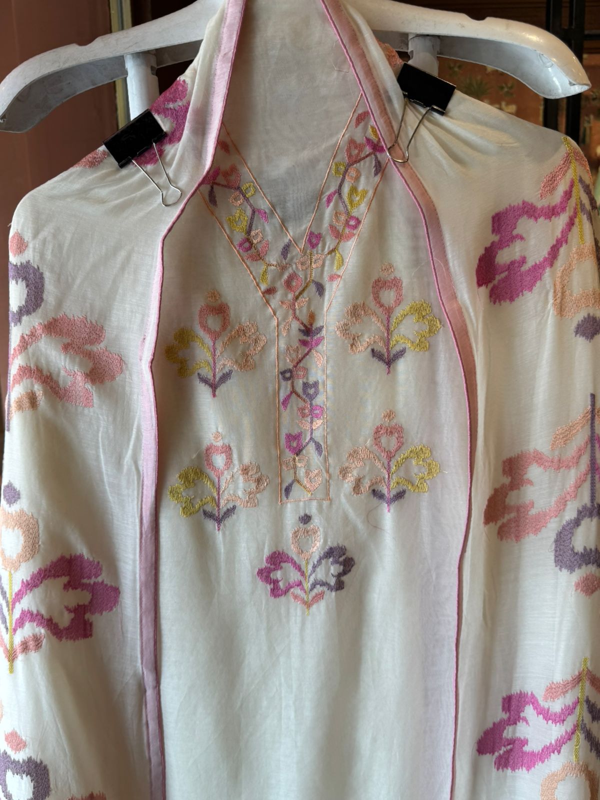 Pastel Mul cotton Unstitched Suit Set