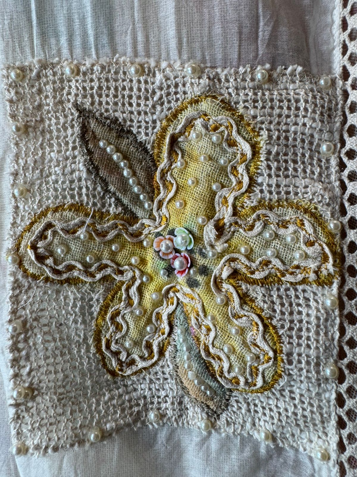 Ivory Pearl Handcrafted Suit Set