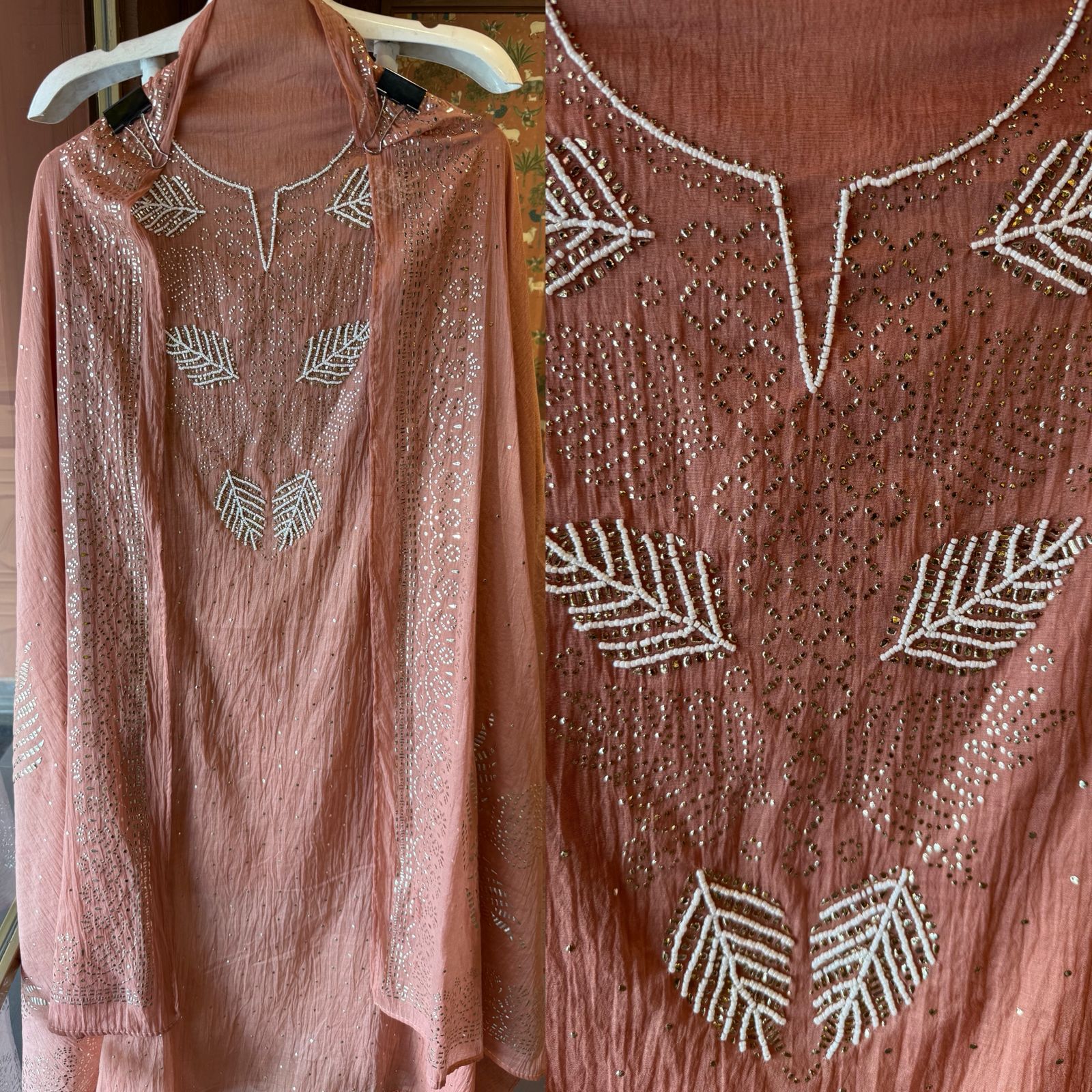 Mul chanderi Unstitched Suits