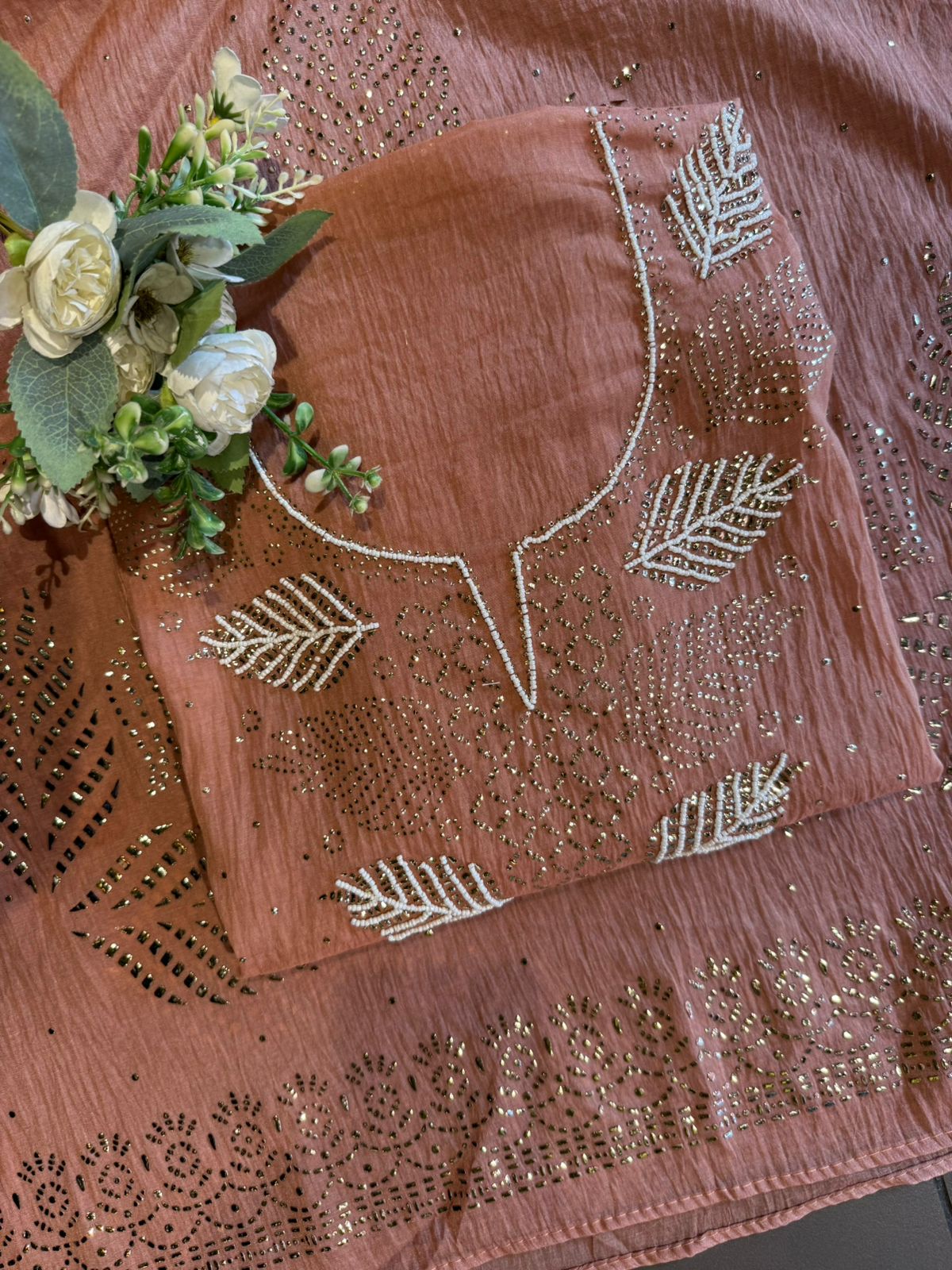 Mul chanderi Unstitched Suits