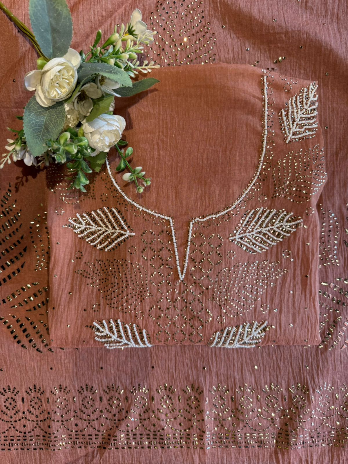 Mul chanderi Unstitched Suits