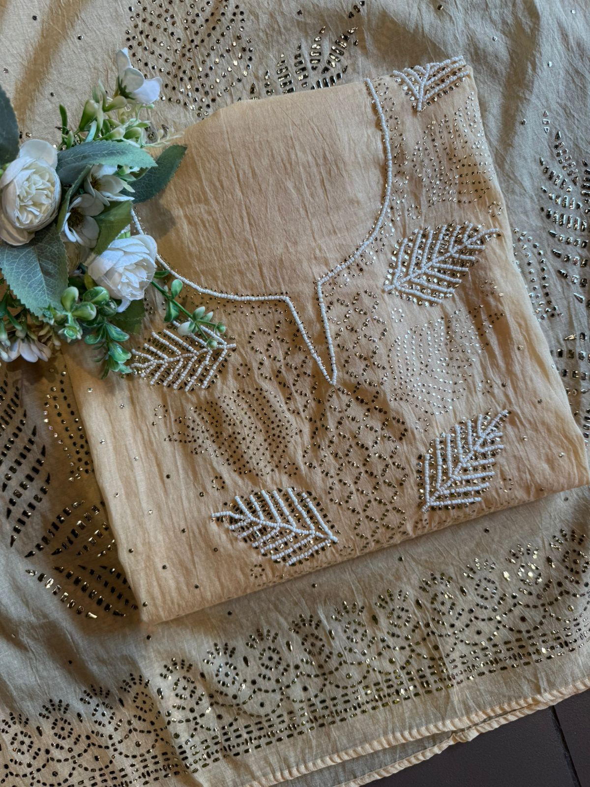 Mul chanderi Unstitched Suits