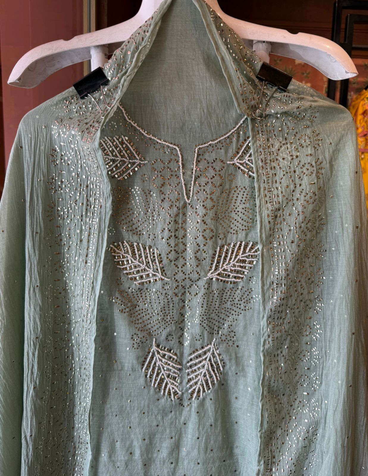 Mul chanderi Unstitched Suits