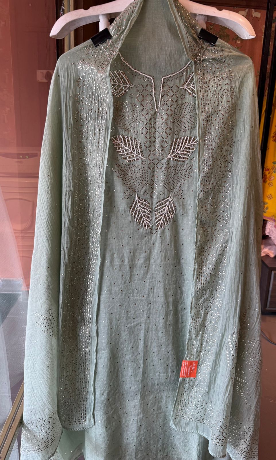 Mul chanderi Unstitched Suits