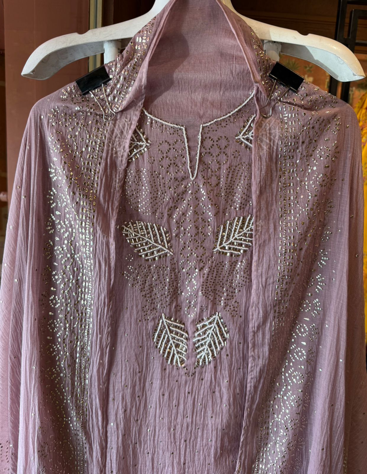 Mul chanderi Unstitched Suits