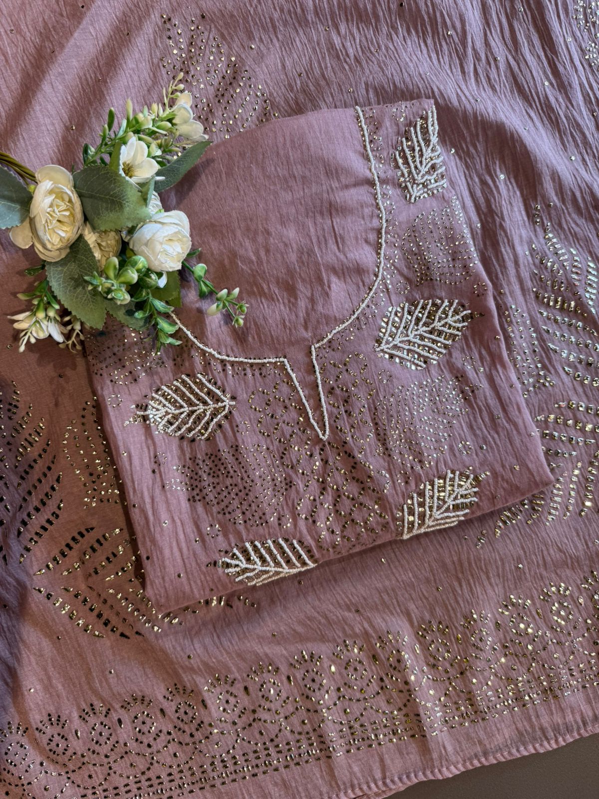 Mul chanderi Unstitched Suits