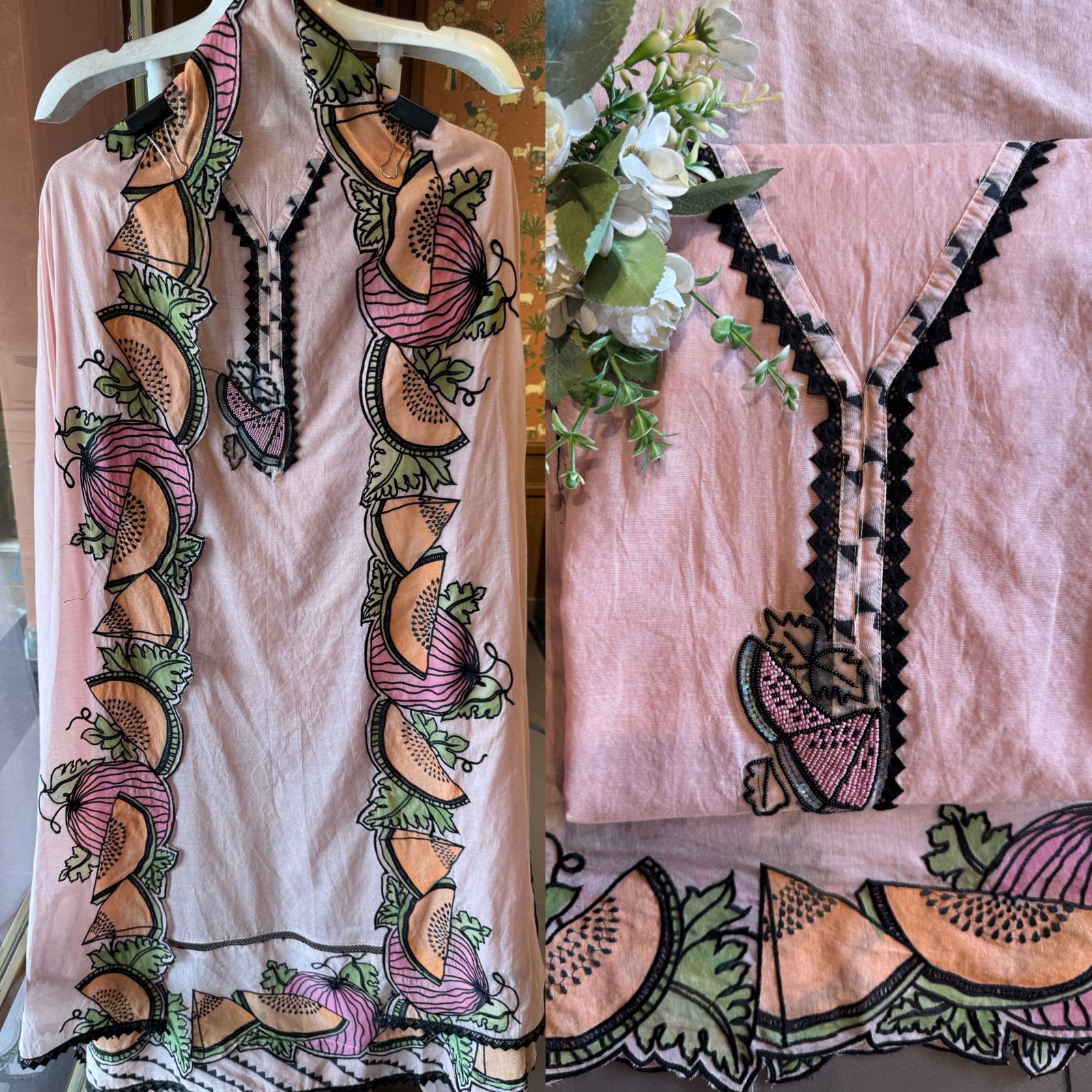 soft and refreshing pastel kurta