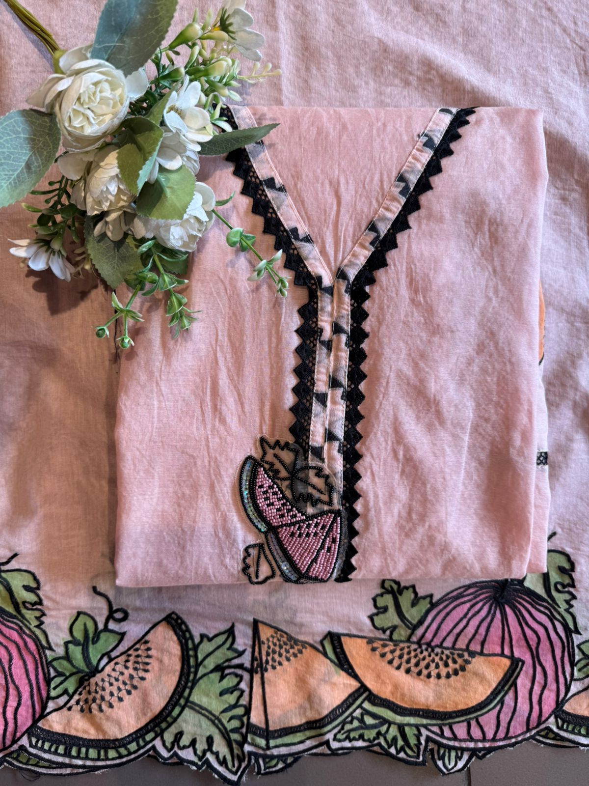 soft and refreshing pastel kurta