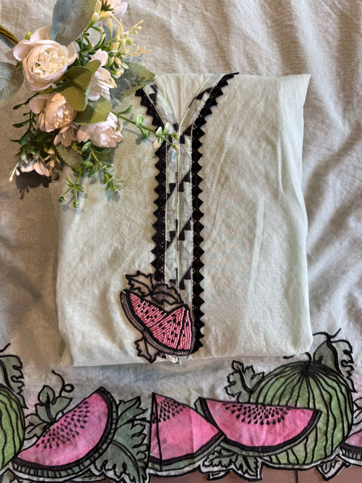 soft and refreshing pastel kurta