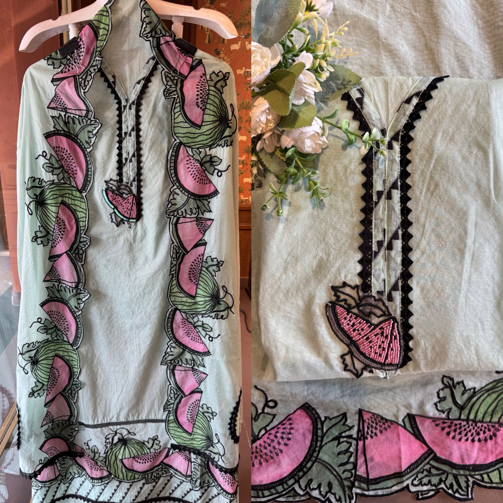 soft and refreshing pastel kurta