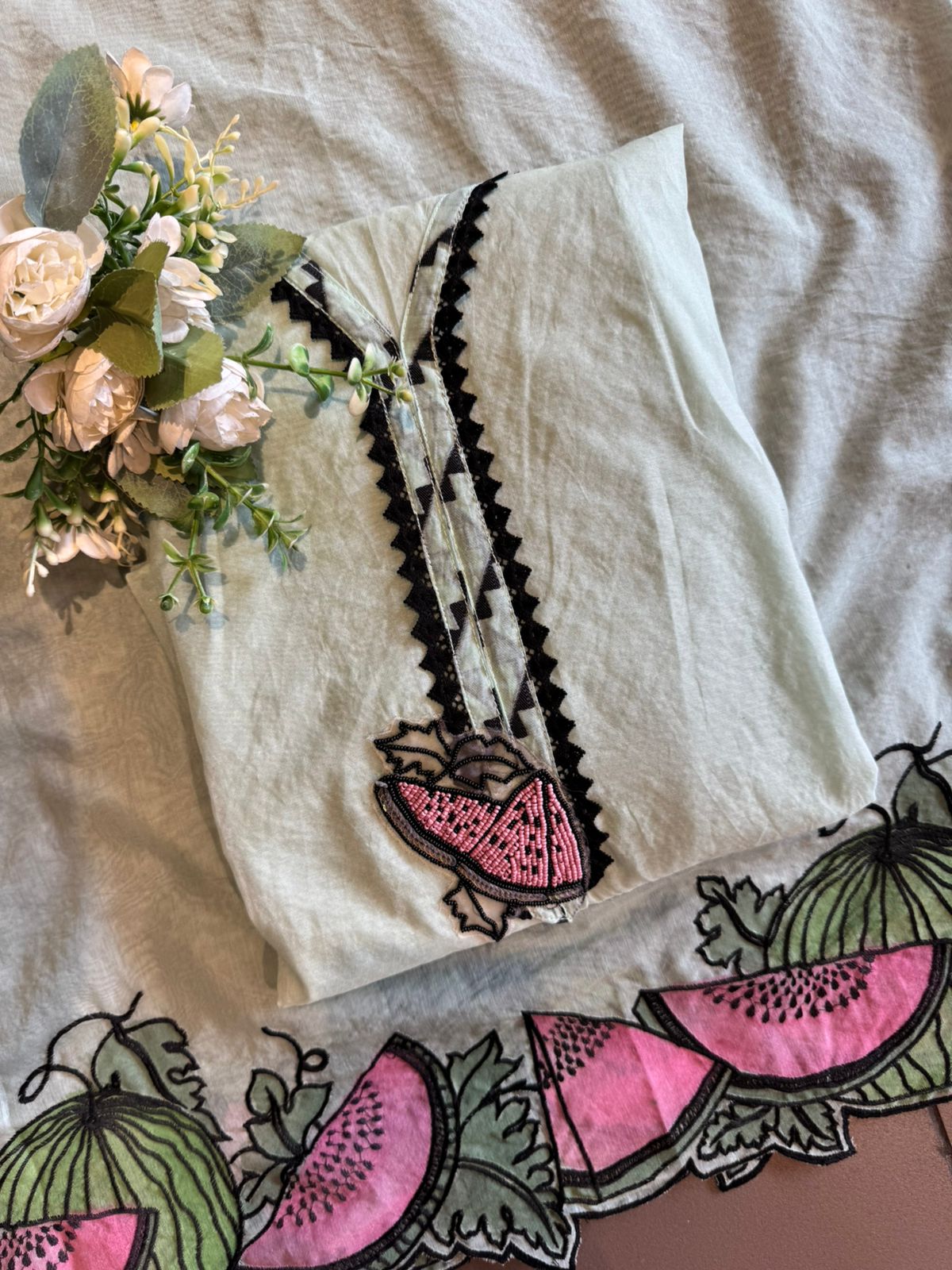 soft and refreshing pastel kurta