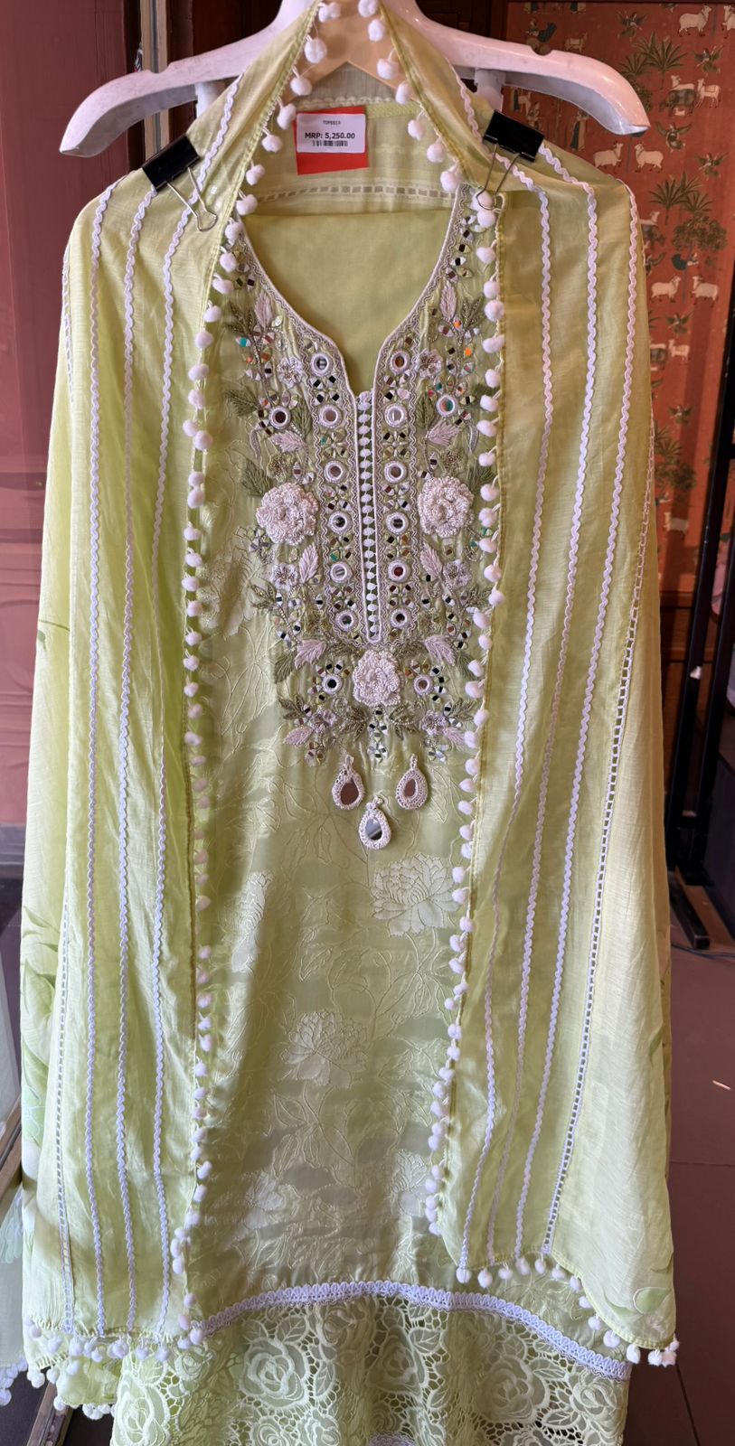 Embroidered Unstitched suit Set