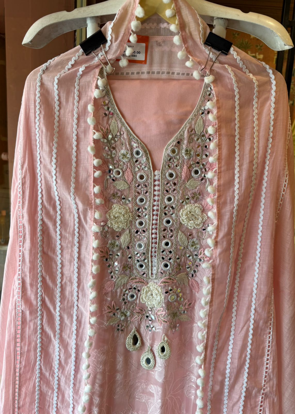 Embroidered Unstitched suit Set