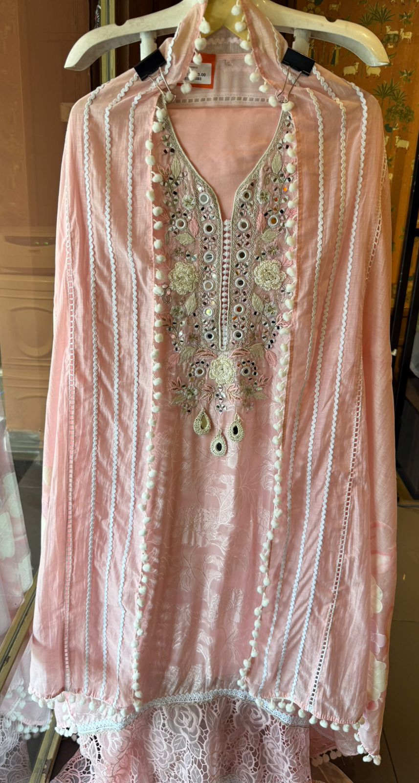 Embroidered Unstitched suit Set