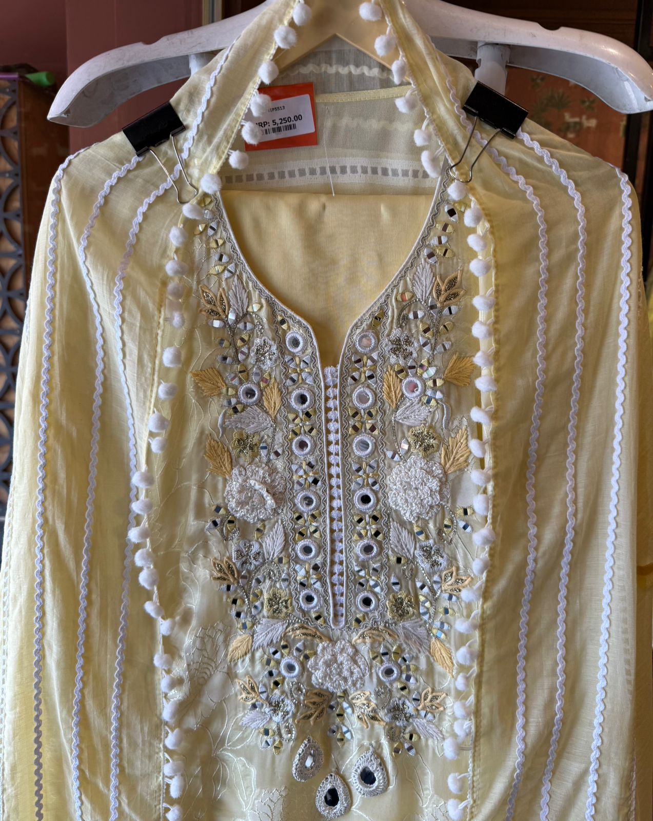 Embroidered Unstitched suit Set