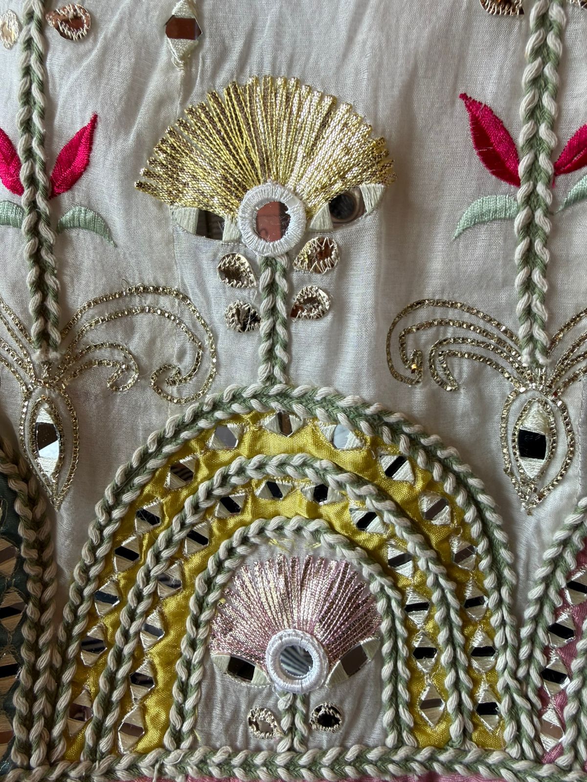 Multicolor Embroidered Festive Readymade Suit