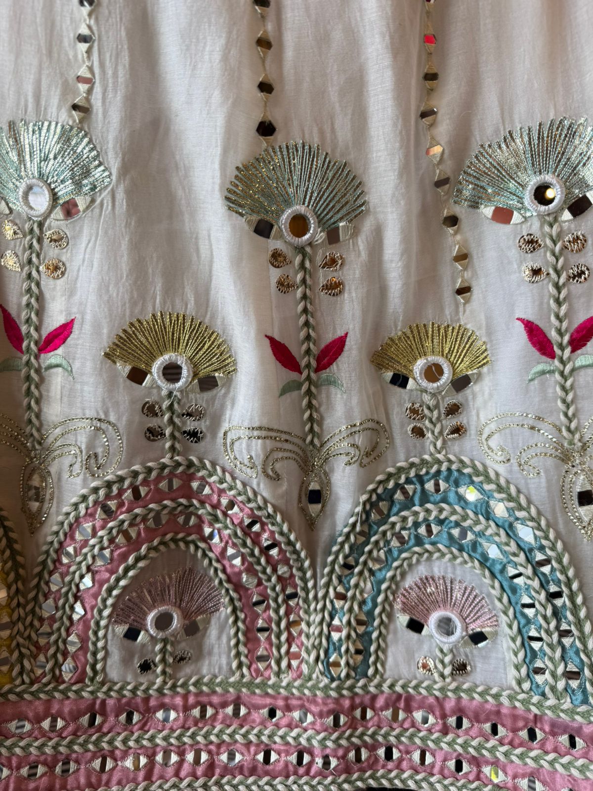 Multicolor Embroidered Festive Readymade Suit