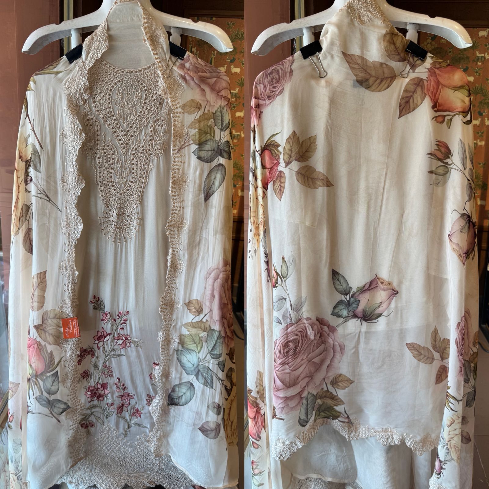 Organza Unstitched Suit