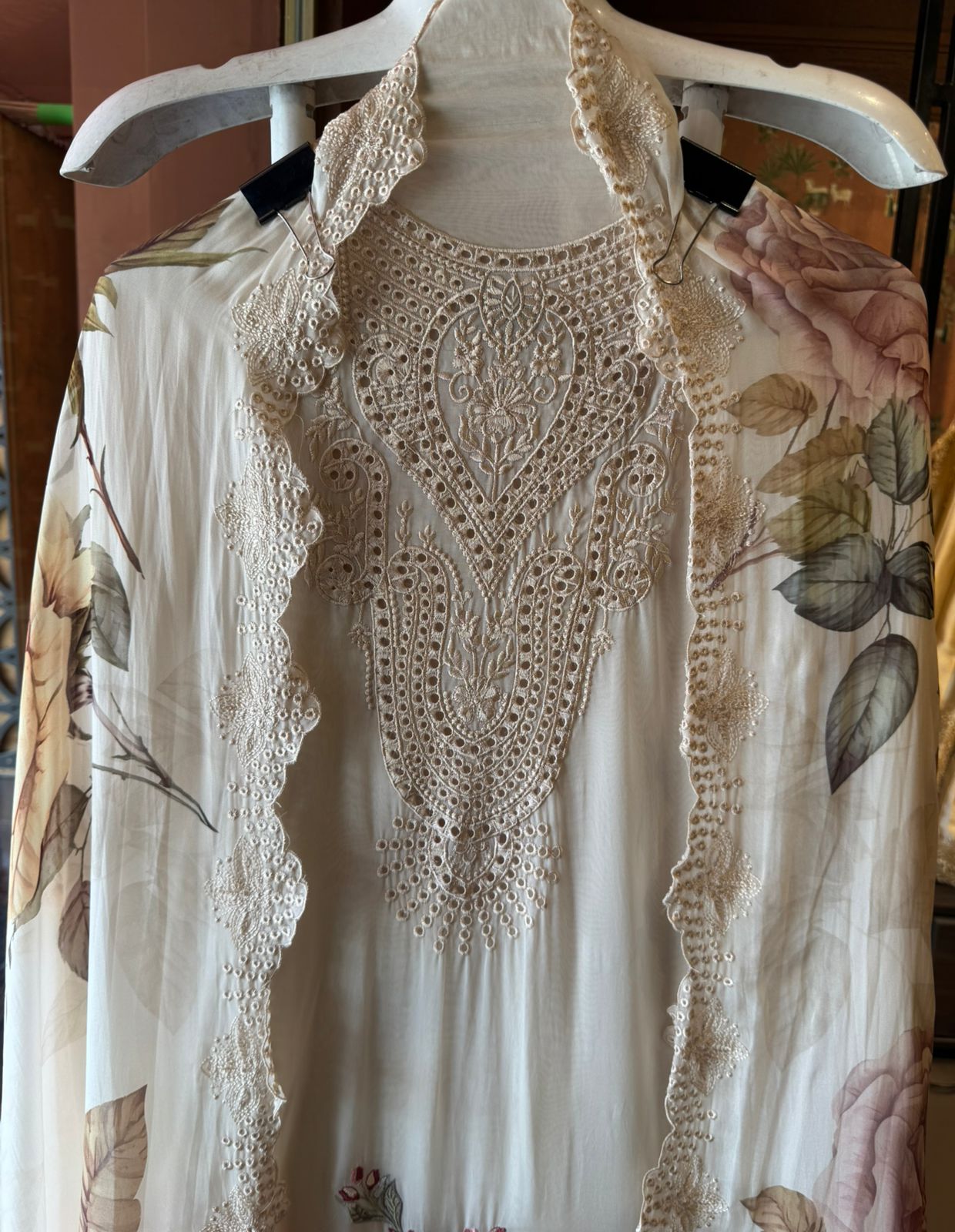 Organza Unstitched Suit