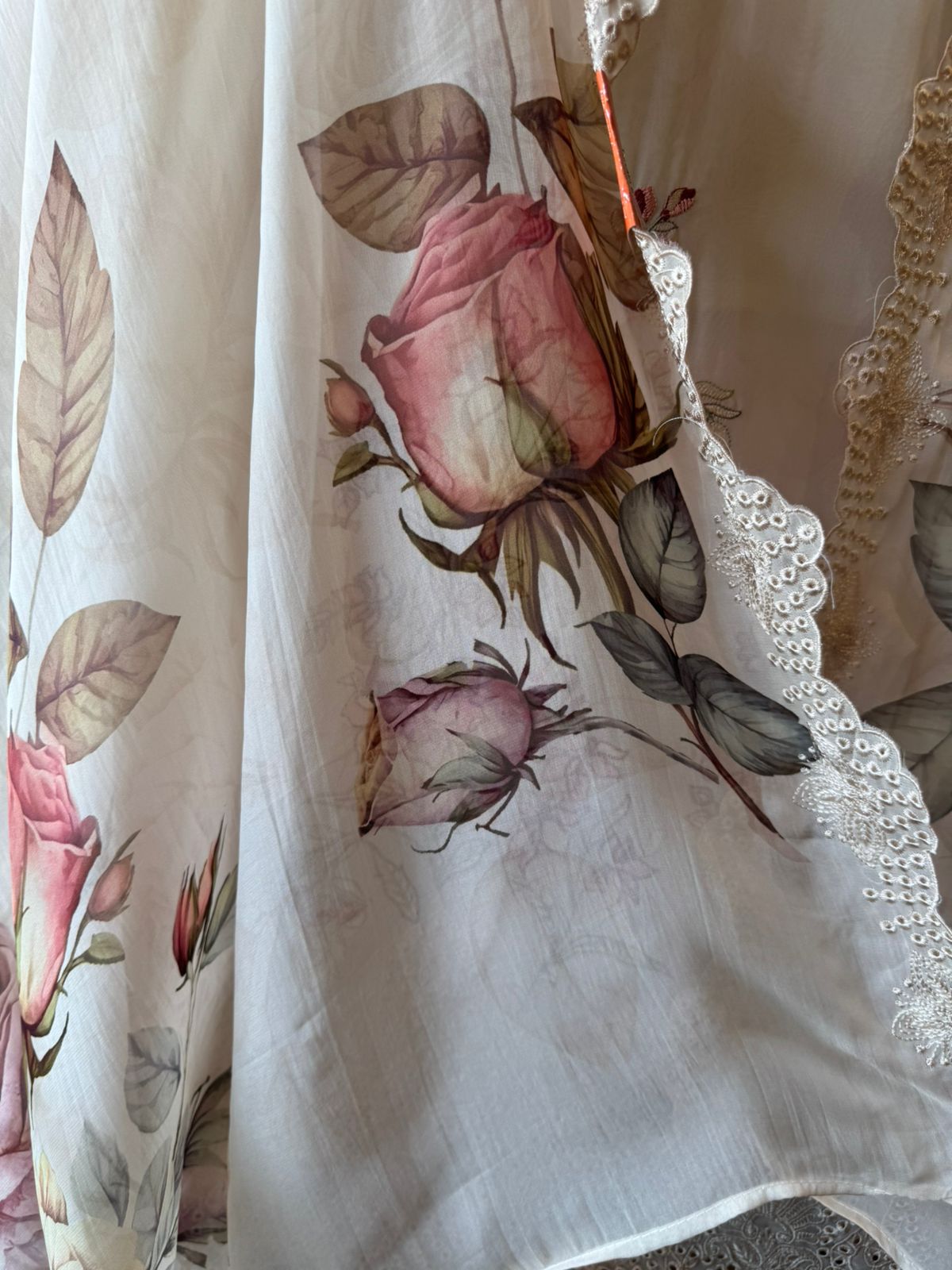 Organza Unstitched Suit