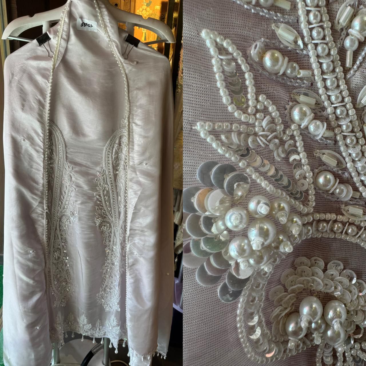 Pure shimmer tissue unstitched Pakistani Suit